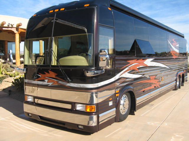 A Marathon Coach conversion on a Prevost shell